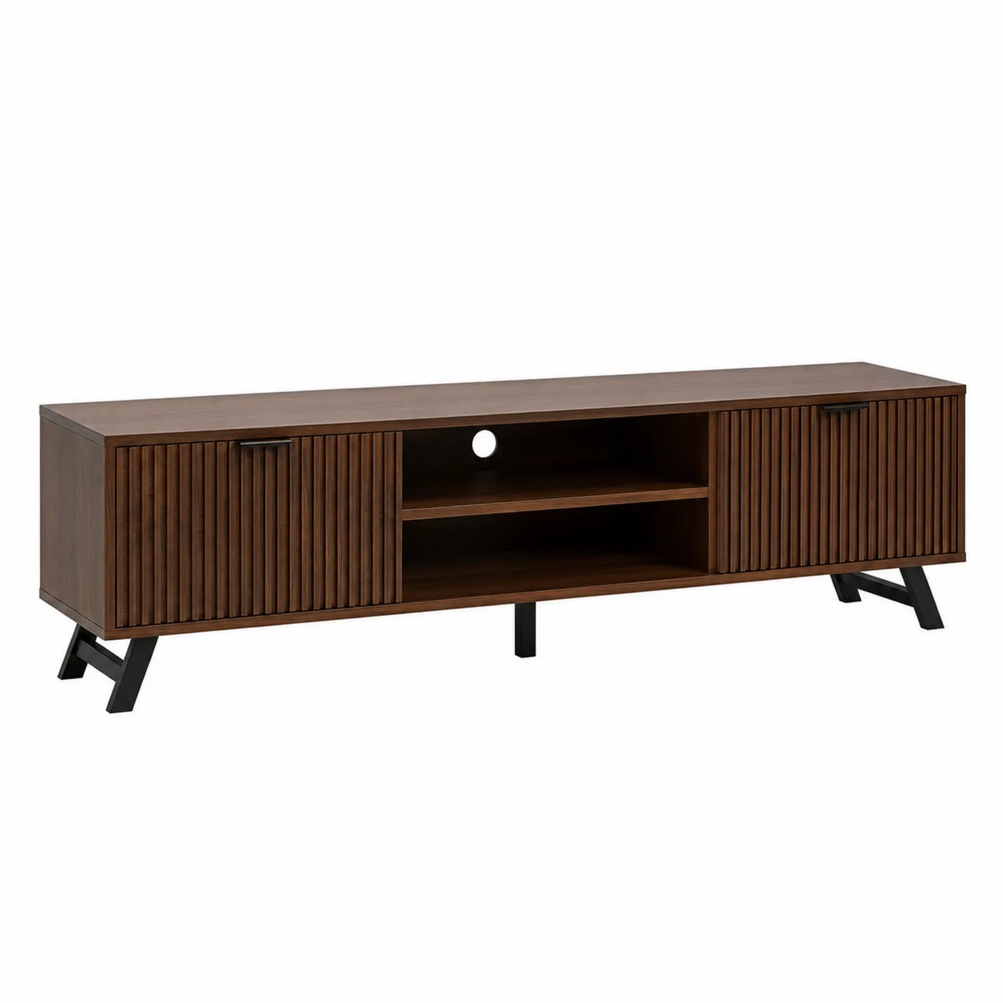 TV-Schrank Holz Dunkelbraun 180 cm